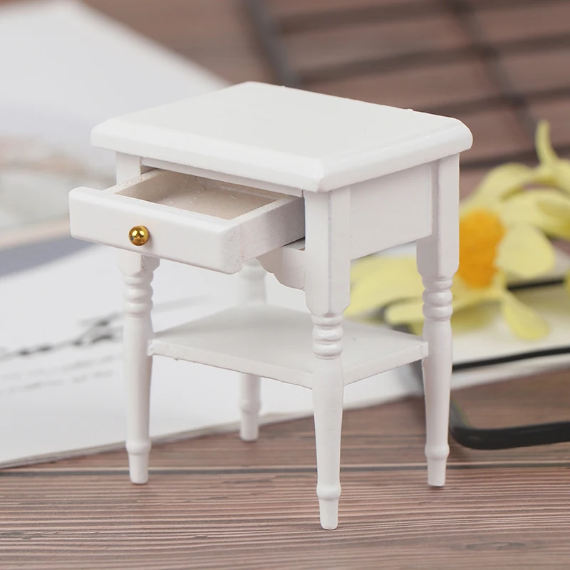 1Pc 1:12 Dollhouse Miniature Furniture Bedside Cupboard For Doll House Room Decor