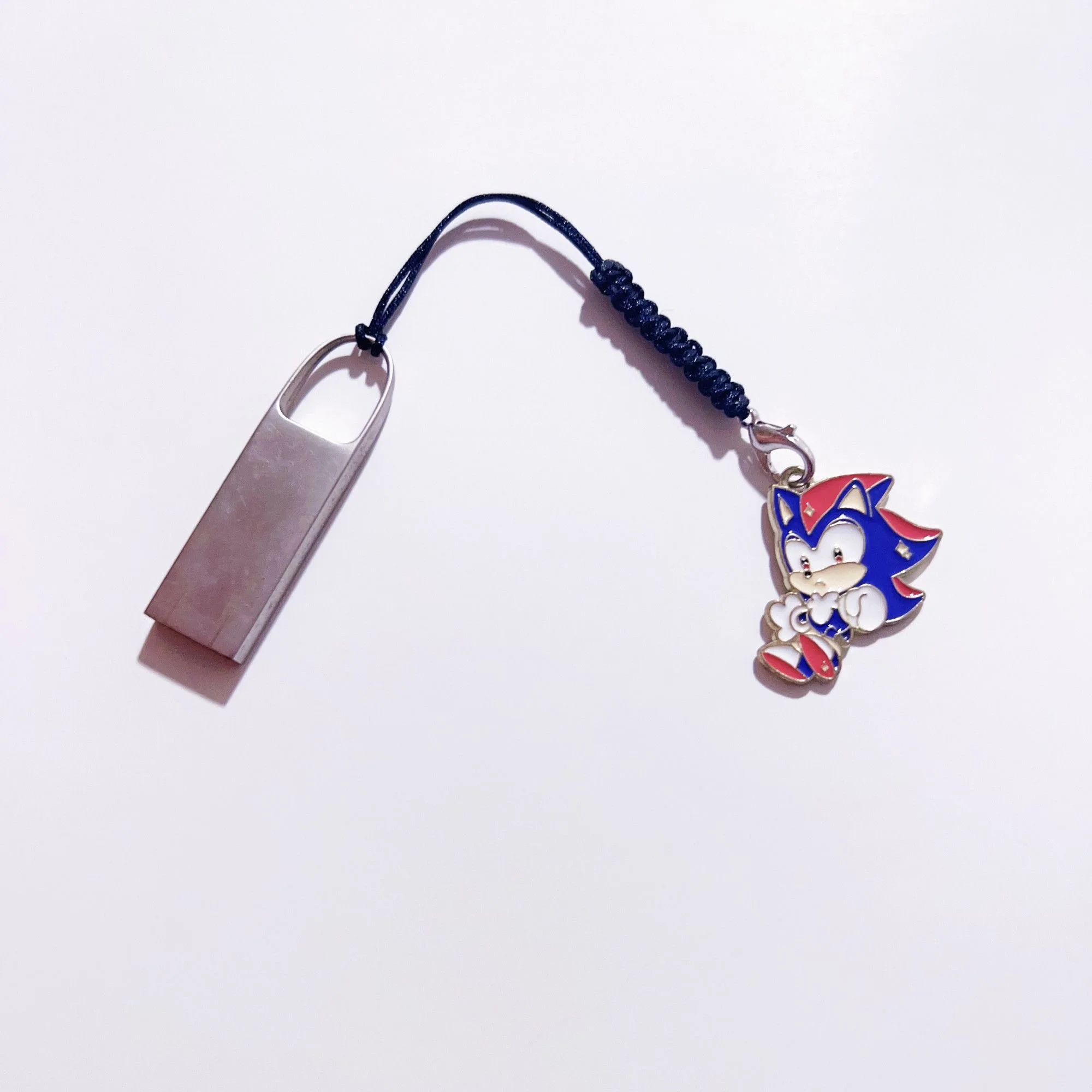 Sonic Cartoon Figure Bag Charm, Cute Hanging Ornament Trendy Backpack Decor Jewelry Accessory
