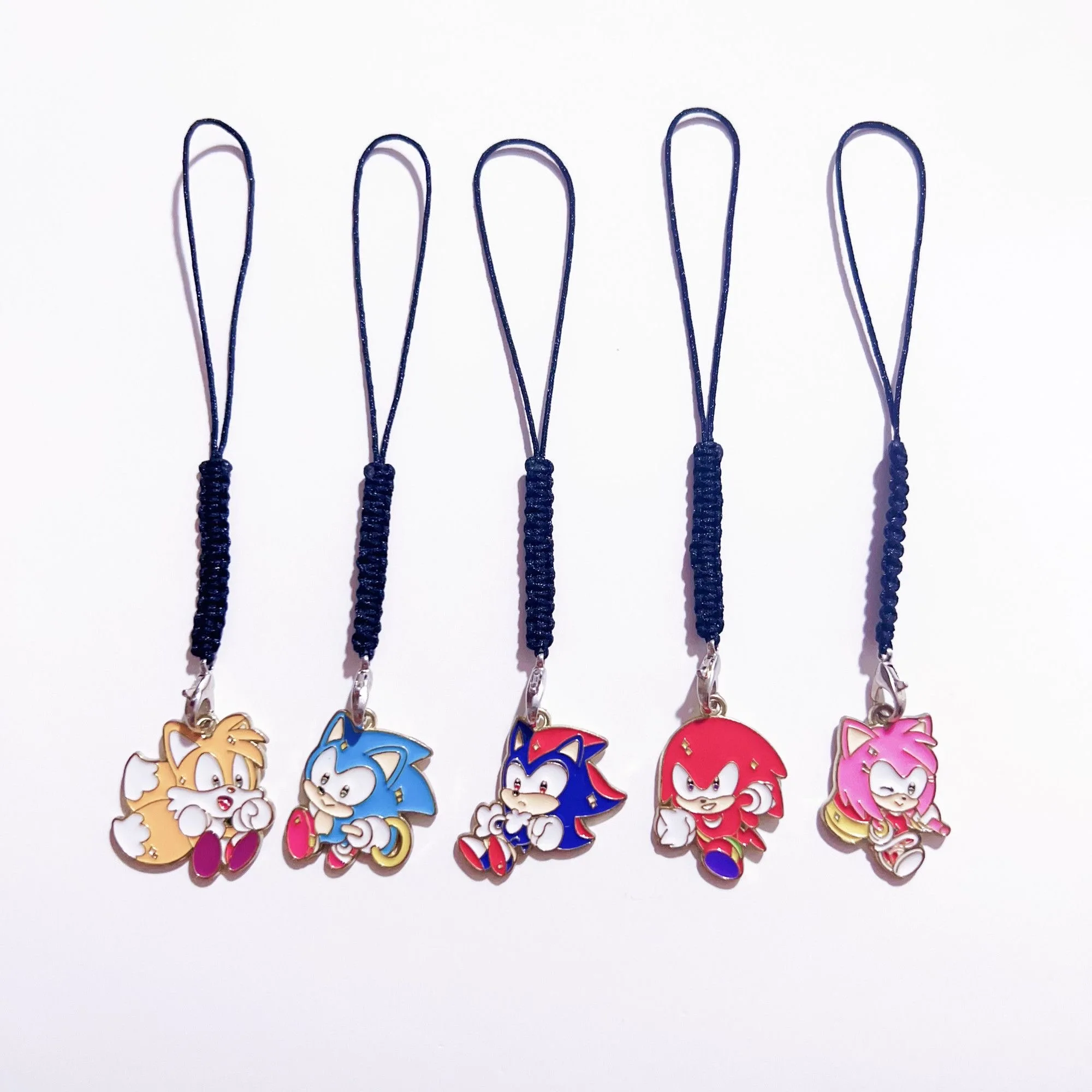 Sonic Cartoon Figure Bag Charm, Cute Hanging Ornament Trendy Backpack Decor Jewelry Accessory