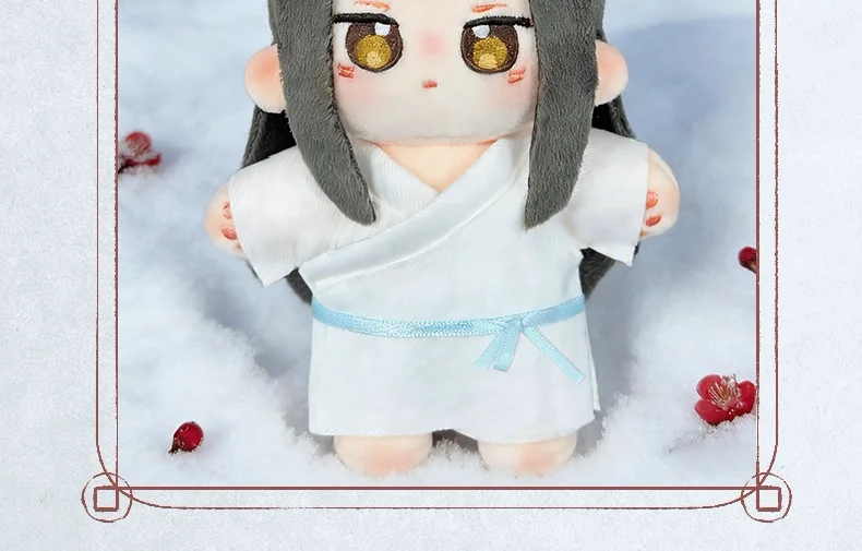 Grandmaster of Demonic Cultivation Mo Dao Zu Shi MDZS Wei Wuxian Lan Wangji Rabbit Pajamas Plushie Plush 10cm Doll Toy Keychain