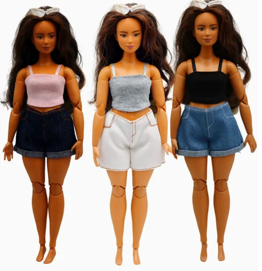 LX1295 Beautiful dress top skirt suit clothes gifts for your curvy babi 1/6 dolls