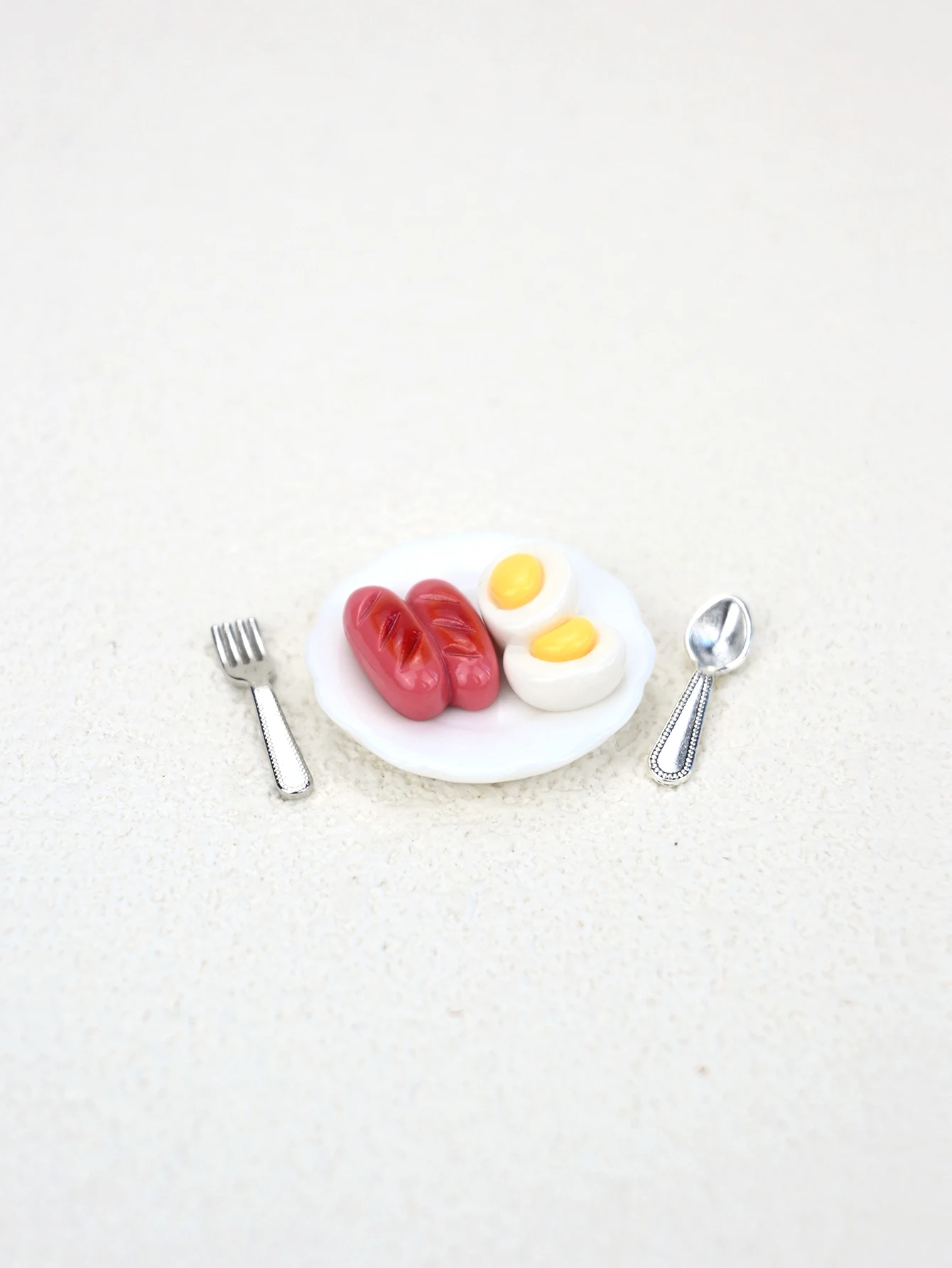 A Miniature Breakfast Scene Decoration, Miniature Coffee, Miniature Sausage, Miniature Eggs, Dollhouse Dollhouse Accessories, Dollhouse Toys, Toy House Decorations, Miniature Food Toys, Photography Props, Miniature Landscape Decorations, Miniatures Decoration, Small Gifts, Giveaways, Home Decor Items