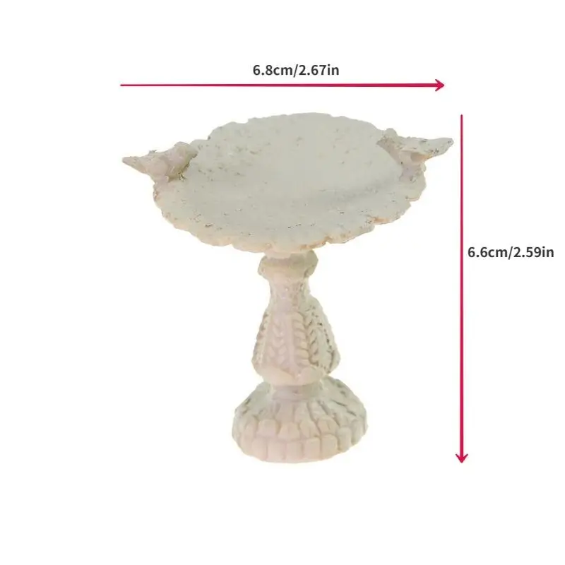 DIY Mini Garden Decor 112 Dollhouse Miniature Fairy Garden Furniture Resin Bird Bath Fountain Hangmade Dollhouse