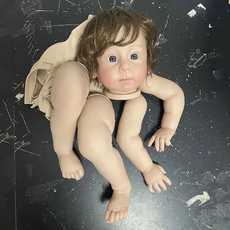 23Inch Already Painted Kits/Unpainted Kits Reborn Huxley Doll Kit Soft Touch Fresh Color DIY Doll Parts With Cloth Body