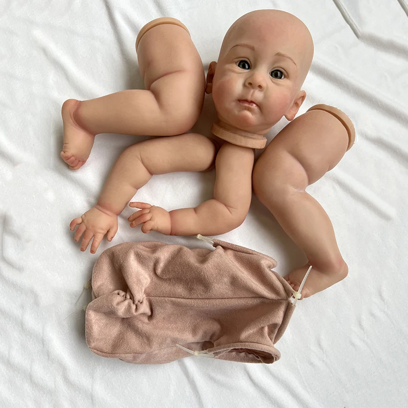 23Inch Already Painted Kits/Unpainted Kits Reborn Huxley Doll Kit Soft Touch Fresh Color DIY Doll Parts With Cloth Body