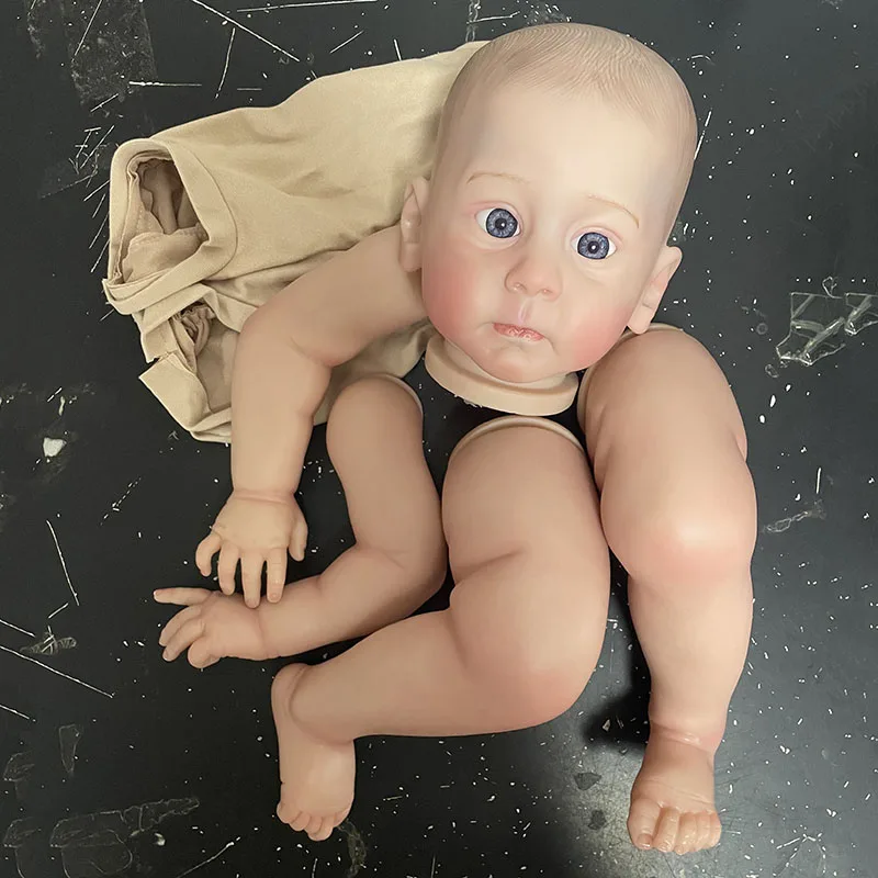 23Inch Already Painted Kits/Unpainted Kits Reborn Huxley Doll Kit Soft Touch Fresh Color DIY Doll Parts With Cloth Body