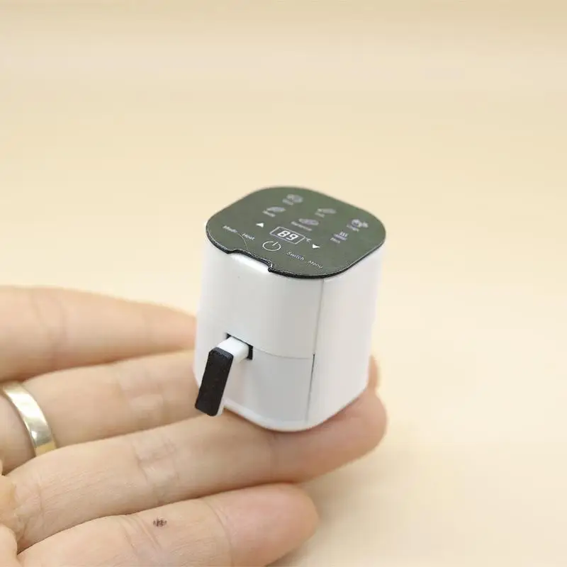 Miniature Air Fryer for Dollhouse 1 12 Scale 1Pcs Kitchen Appliance Decor Lifelike Scene Arrangement