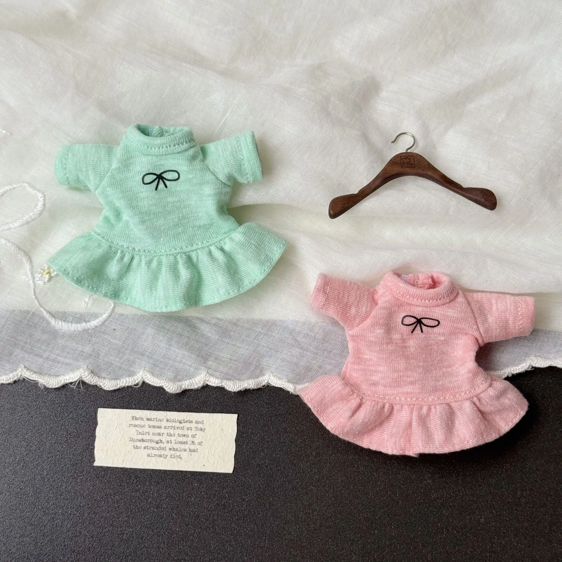 Doll T-shirt Dress For Zsiga 1/6 BJD Cute Outfit Clothes For Potato Doll MIa Dress Up Photography Accessories