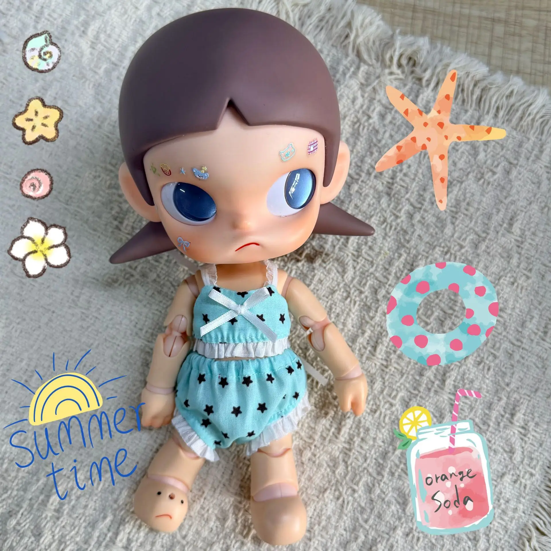 Summer Doll Swimsuit Clothes Fit 24cm Mia Potato Doll 1/8 ZSIGA Outfit Accessories