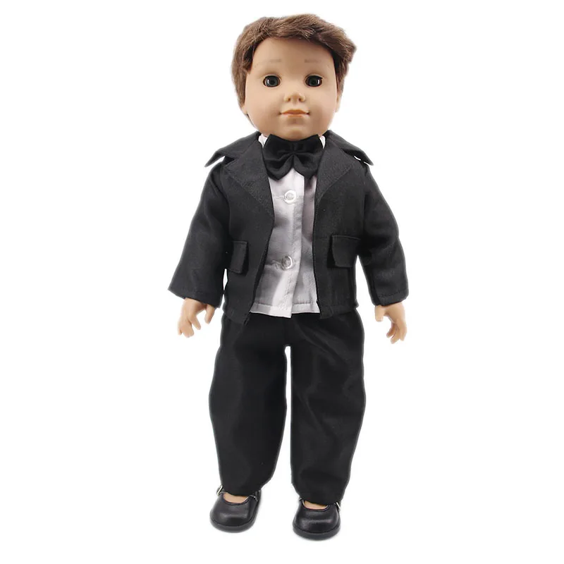 Doll Dress Wedding Party Dress Gentleman's Suit For 18 Inch American Doll&43cm Baby Doll Clothes Accessories Our Generation