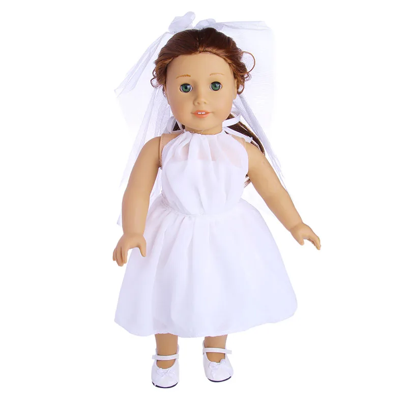 Doll Dress Wedding Party Dress Gentleman's Suit For 18 Inch American Doll&43cm Baby Doll Clothes Accessories Our Generation