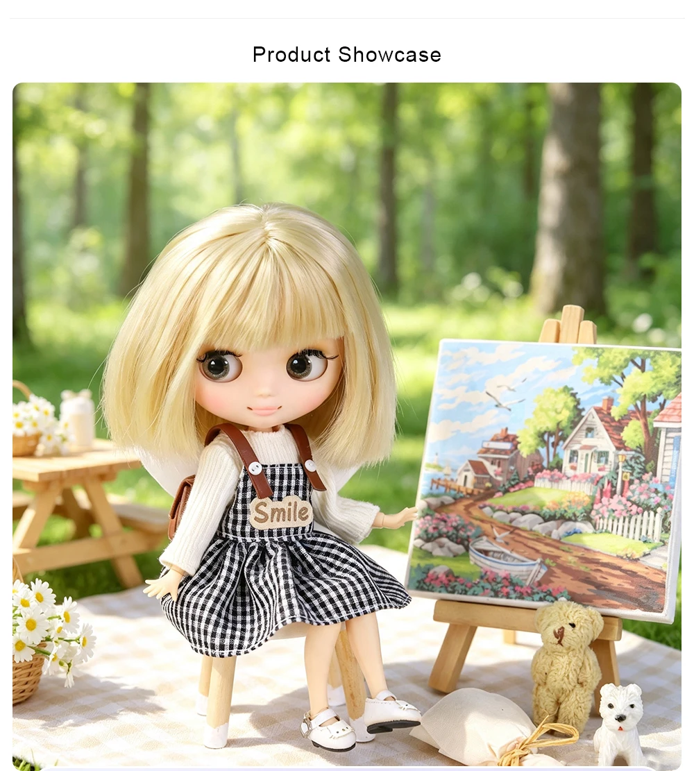 DBS Middie Blythe Doll Dress Teen Cute Set Dress Set Suitable for 20cm Joint Body Wearing
