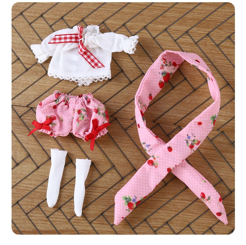 DBS Middie Blythe Doll Dress Teen Cute Set Dress Set Suitable for 20cm Joint Body Wearing