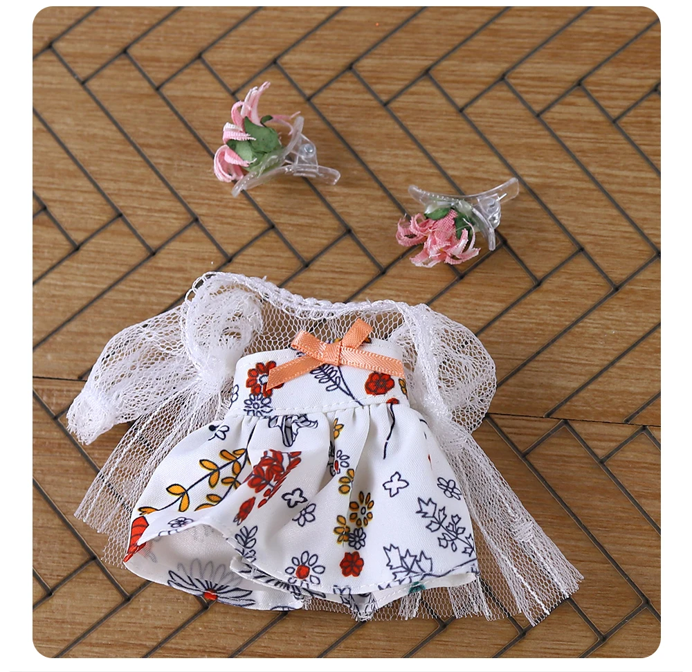 DBS Middie Blythe Doll Dress Teen Cute Set Dress Set Suitable for 20cm Joint Body Wearing