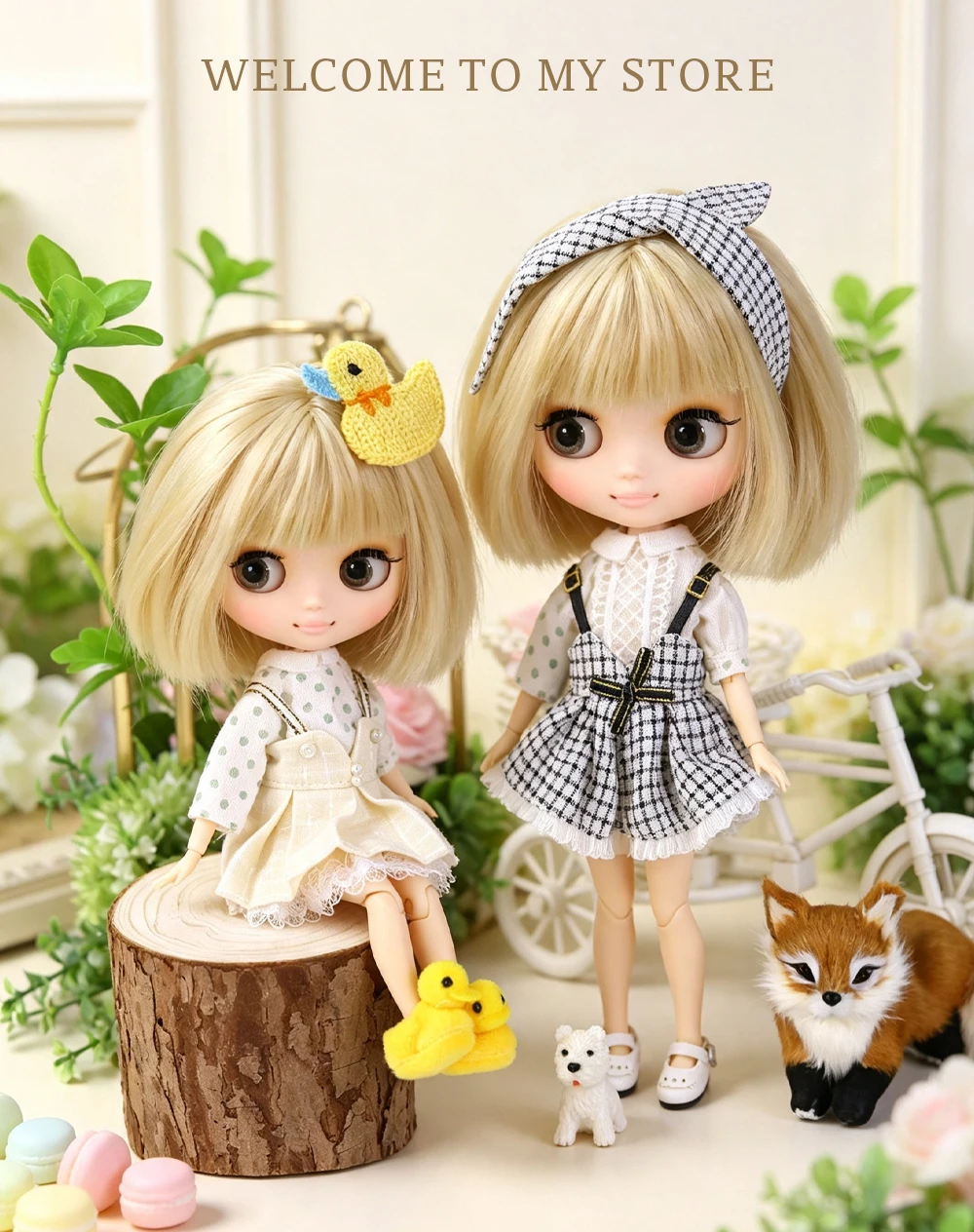 DBS Middie Blythe Doll Dress Teen Cute Set Dress Set Suitable for 20cm Joint Body Wearing