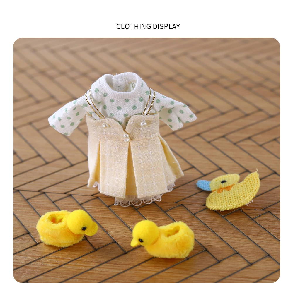 DBS Middie Blythe Doll Dress Teen Cute Set Dress Set Suitable for 20cm Joint Body Wearing