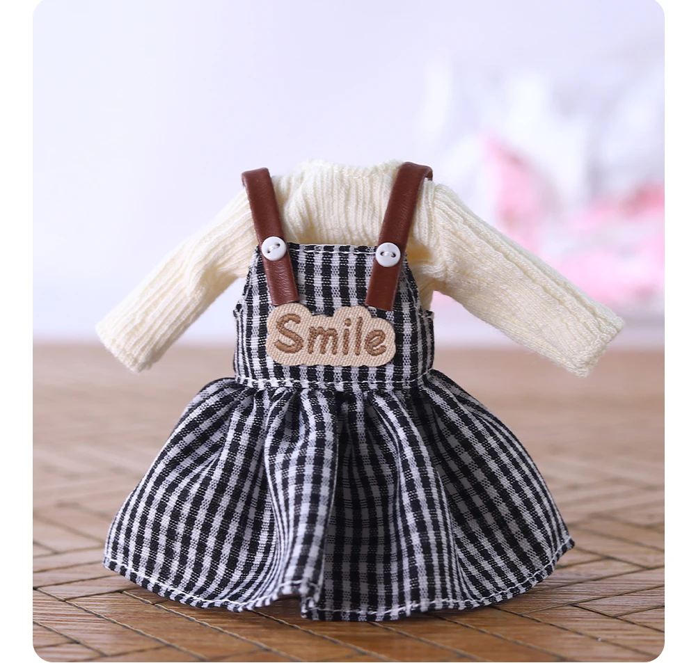 DBS Middie Blythe Doll Dress Teen Cute Set Dress Set Suitable for 20cm Joint Body Wearing