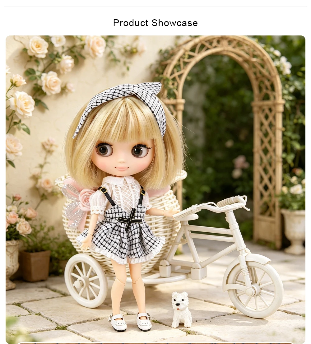 DBS Middie Blythe Doll Dress Teen Cute Set Dress Set Suitable for 20cm Joint Body Wearing