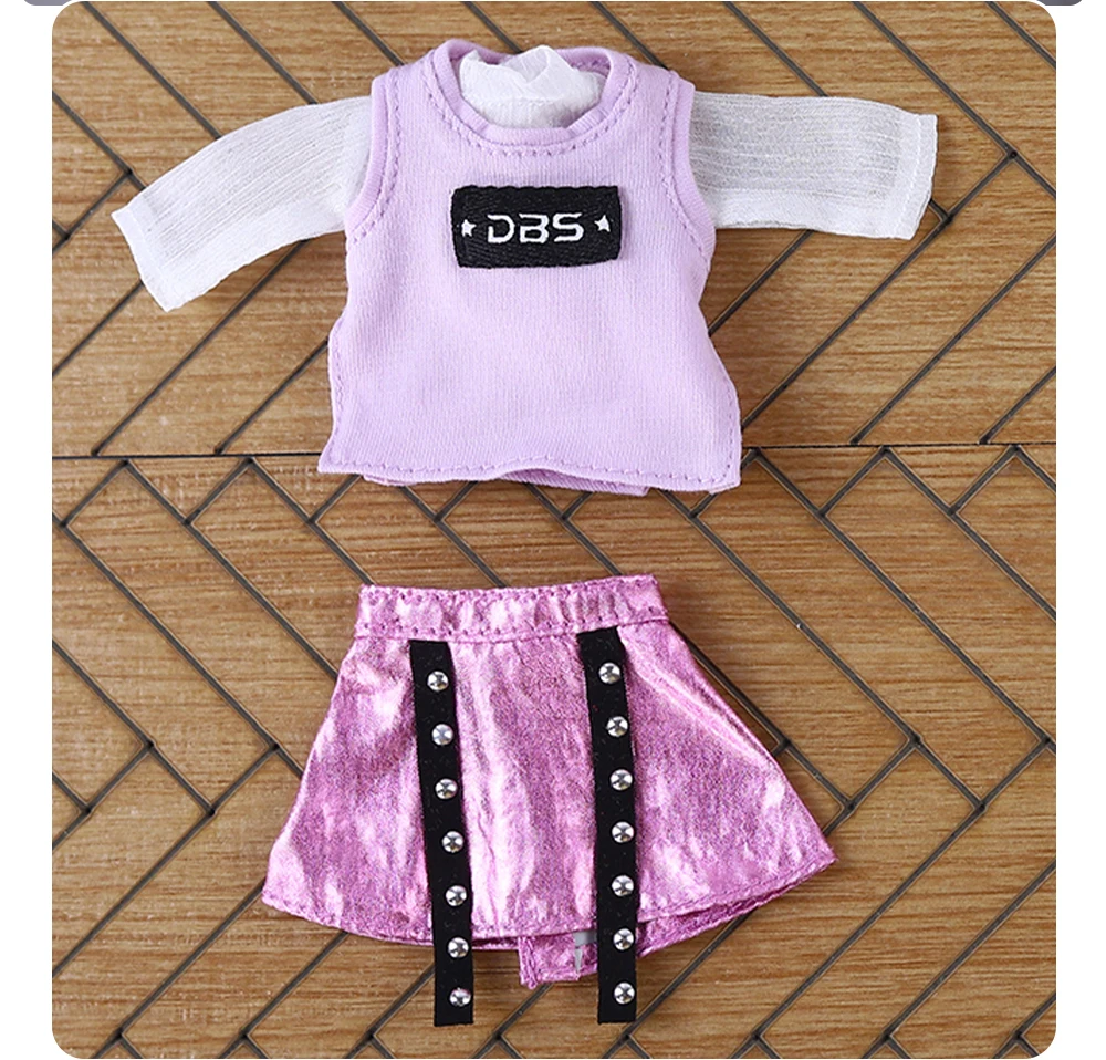 DBS Middie Blythe Doll Dress Teen Cute Set Dress Set Suitable for 20cm Joint Body Wearing