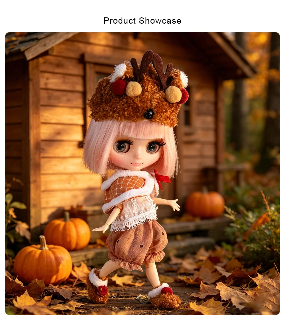 DBS Middie Blythe Doll Dress Teen Cute Set Dress Set Suitable for 20cm Joint Body Wearing