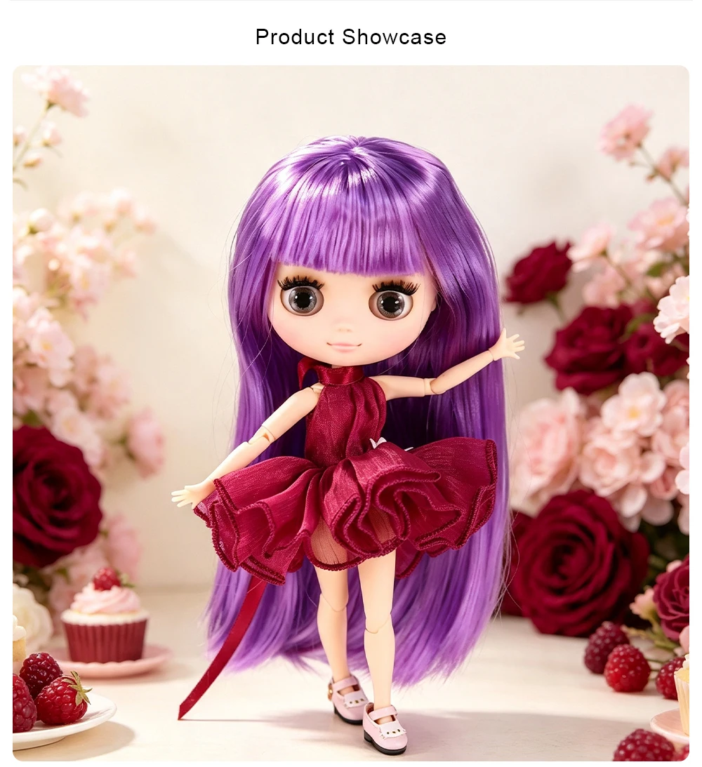 DBS Middie Blythe Doll Dress Teen Cute Set Dress Set Suitable for 20cm Joint Body Wearing
