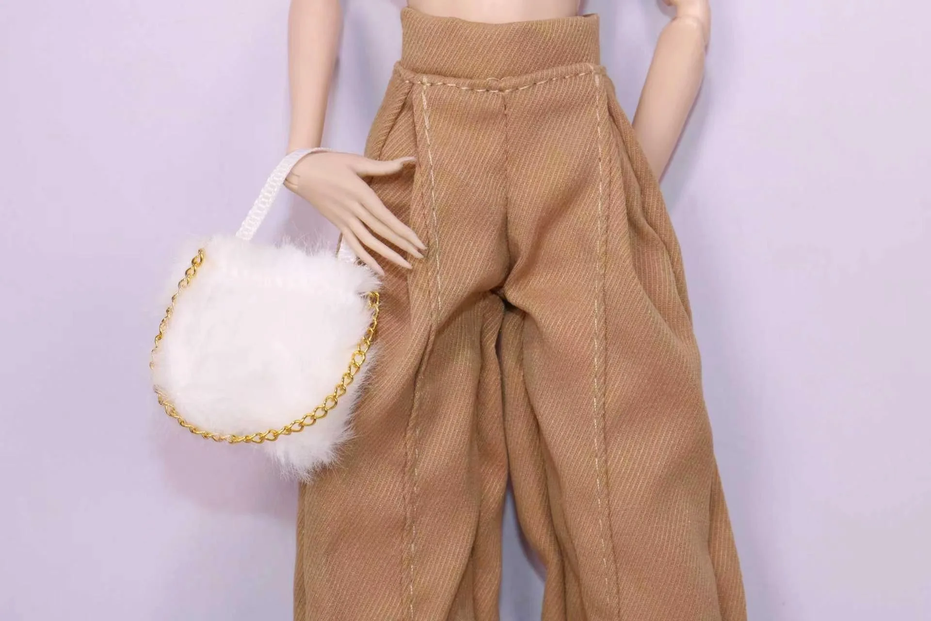 1/6 Supermodel Doll Clothes Fashion Suit Pants Tank Top Bag Headscarf Shoe Sets Girls Dress-Up Toys Clothing Parts For 30cm Doll