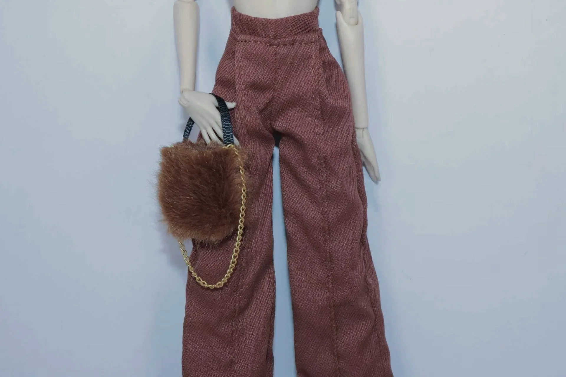 1/6 Supermodel Doll Clothes Fashion Suit Pants Tank Top Bag Headscarf Shoe Sets Girls Dress-Up Toys Clothing Parts For 30cm Doll