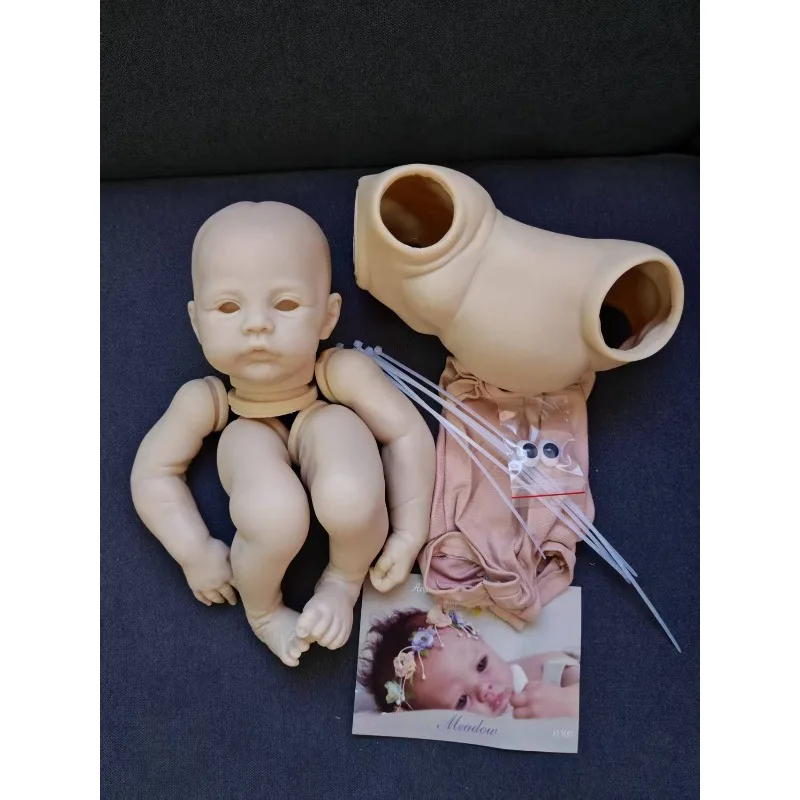 17Inch Reborn Doll Kit Meadow with COA Soft Fresh Color Blank Doll Kit Parts Handmade DIY Toy