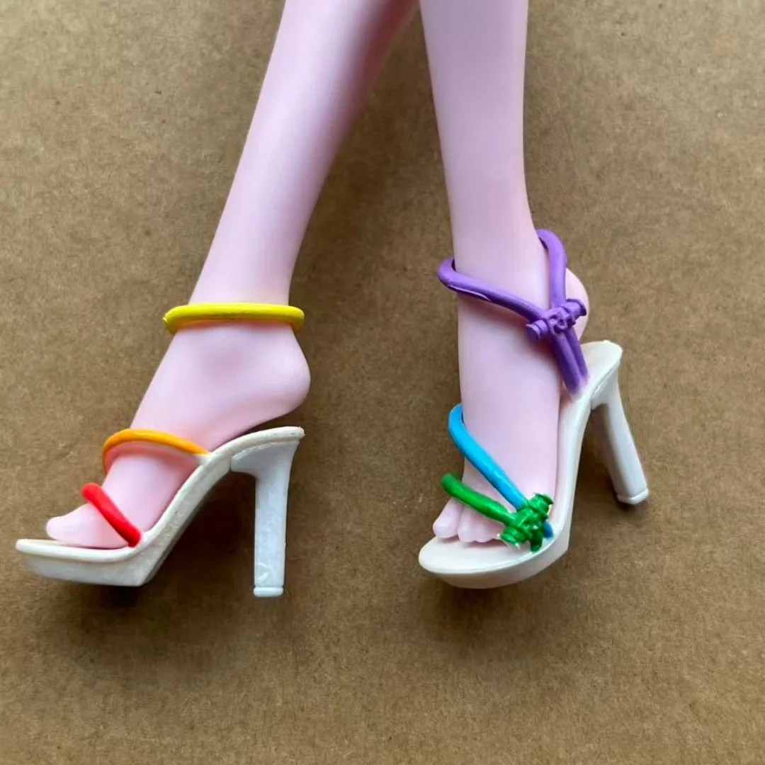 1/6 Doll Sandals Fashion Sister Doll Shoes Boots DIY Colorful Decors for Female Doll Personality Dressing