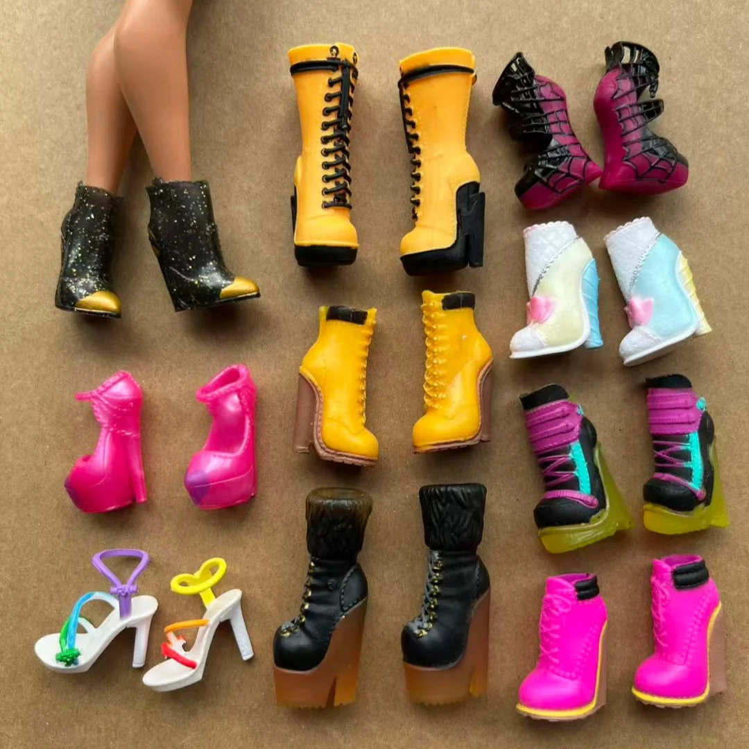 1/6 Doll Sandals Fashion Sister Doll Shoes Boots DIY Colorful Decors for Female Doll Personality Dressing