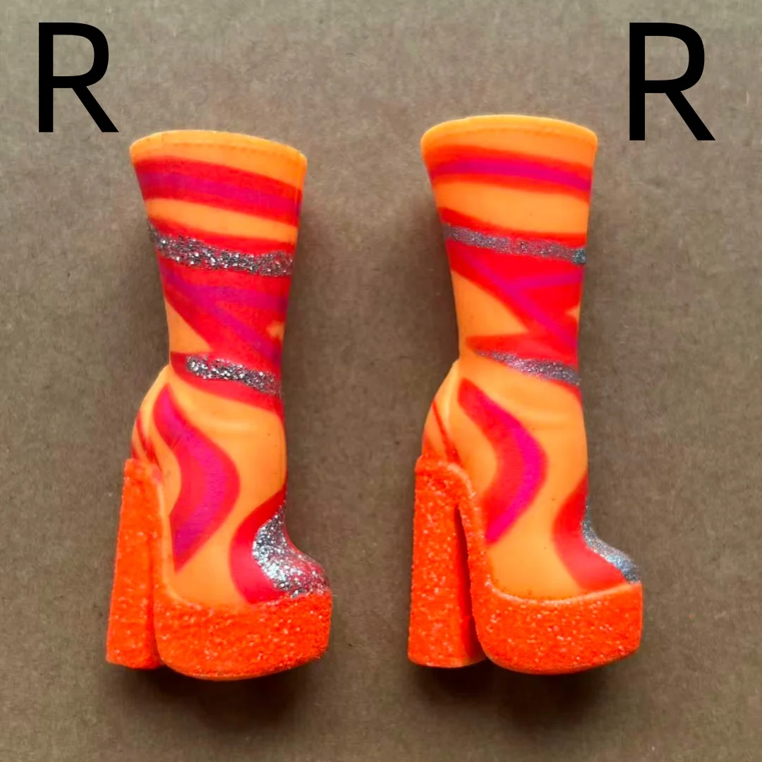 1/6 Doll Sandals Fashion Sister Doll Shoes Boots DIY Colorful Decors for Female Doll Personality Dressing