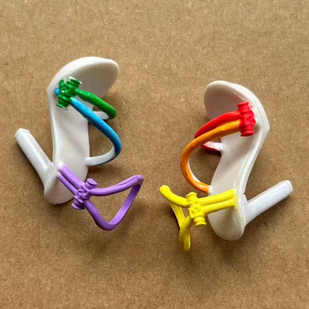 1/6 Doll Sandals Fashion Sister Doll Shoes Boots DIY Colorful Decors for Female Doll Personality Dressing