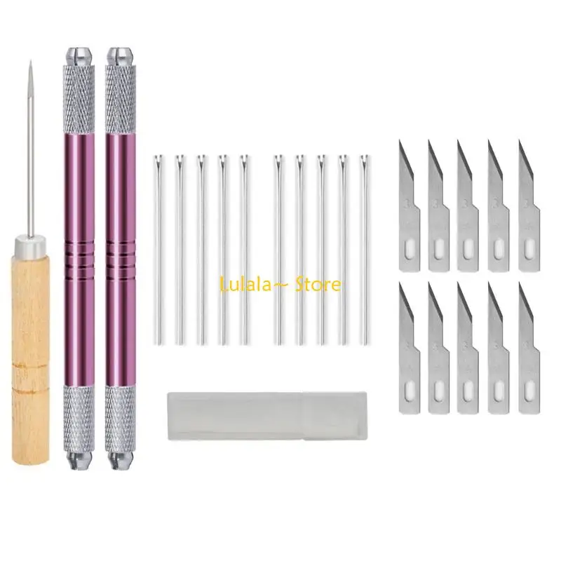 Y4QA Efficient Ergonomic Doll Hair Planting Tool Rerooting Toolkits Metal Doll Hair Rooting Tool for Doll Crafting Use