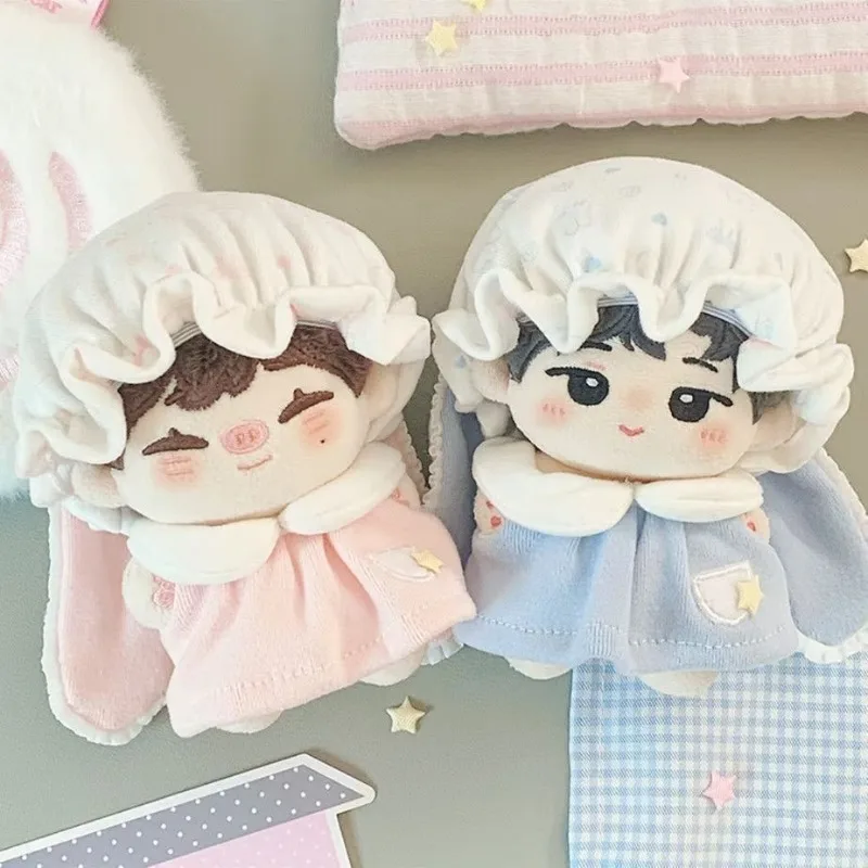 Autumn Winter Doll Clothes for 10cm Bunny Series Cotton Doll Peach Blueberry Themed Outfit Cute Warm Costume Plush Toy Supplies