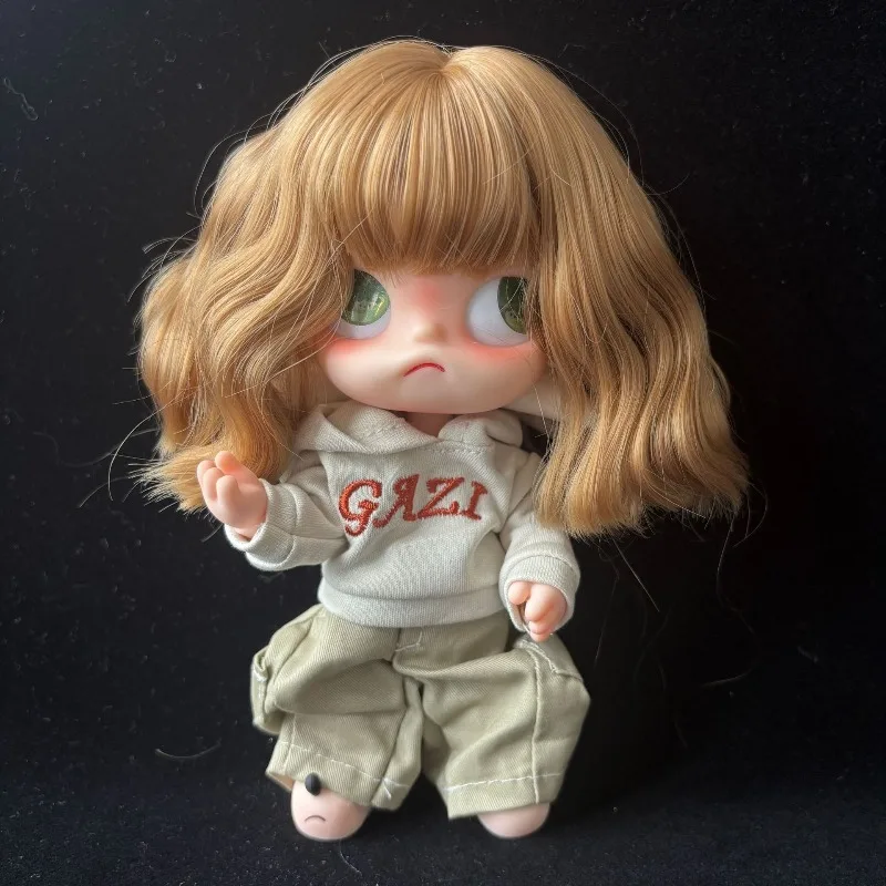 Trendy Doll Decoration Chicken Rolls Wig Cover BJD SD Doll Dress Up Accessories 2D Doll DIY Fashion High Temperature Silk Wig