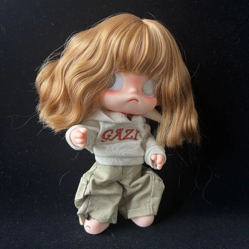 Trendy Doll Decoration Chicken Rolls Wig Cover BJD SD Doll Dress Up Accessories 2D Doll DIY Fashion High Temperature Silk Wig