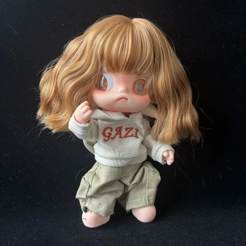 Trendy Doll Decoration Chicken Rolls Wig Cover BJD SD Doll Dress Up Accessories 2D Doll DIY Fashion High Temperature Silk Wig