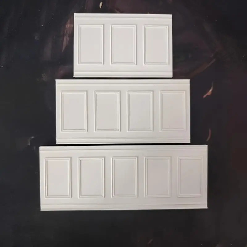 #1Pc Role Play Doll House Accessories Dollhouse Square Wall Skirt Wall Panel For Micro Landscape Window Display