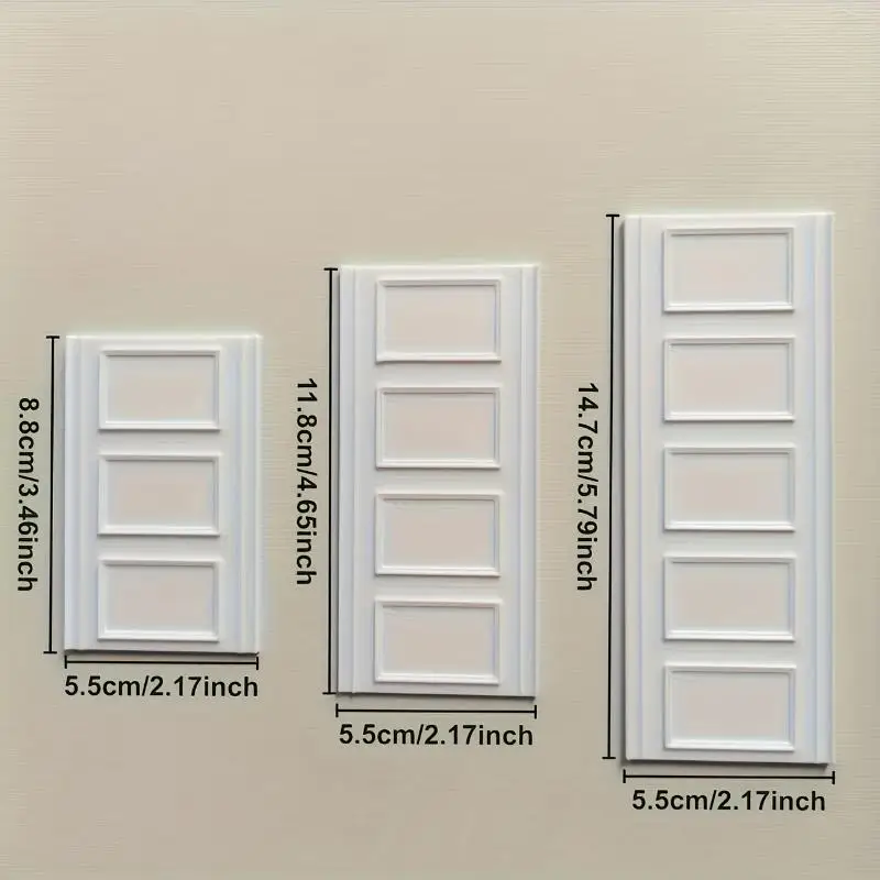#1Pc Role Play Doll House Accessories Dollhouse Square Wall Skirt Wall Panel For Micro Landscape Window Display
