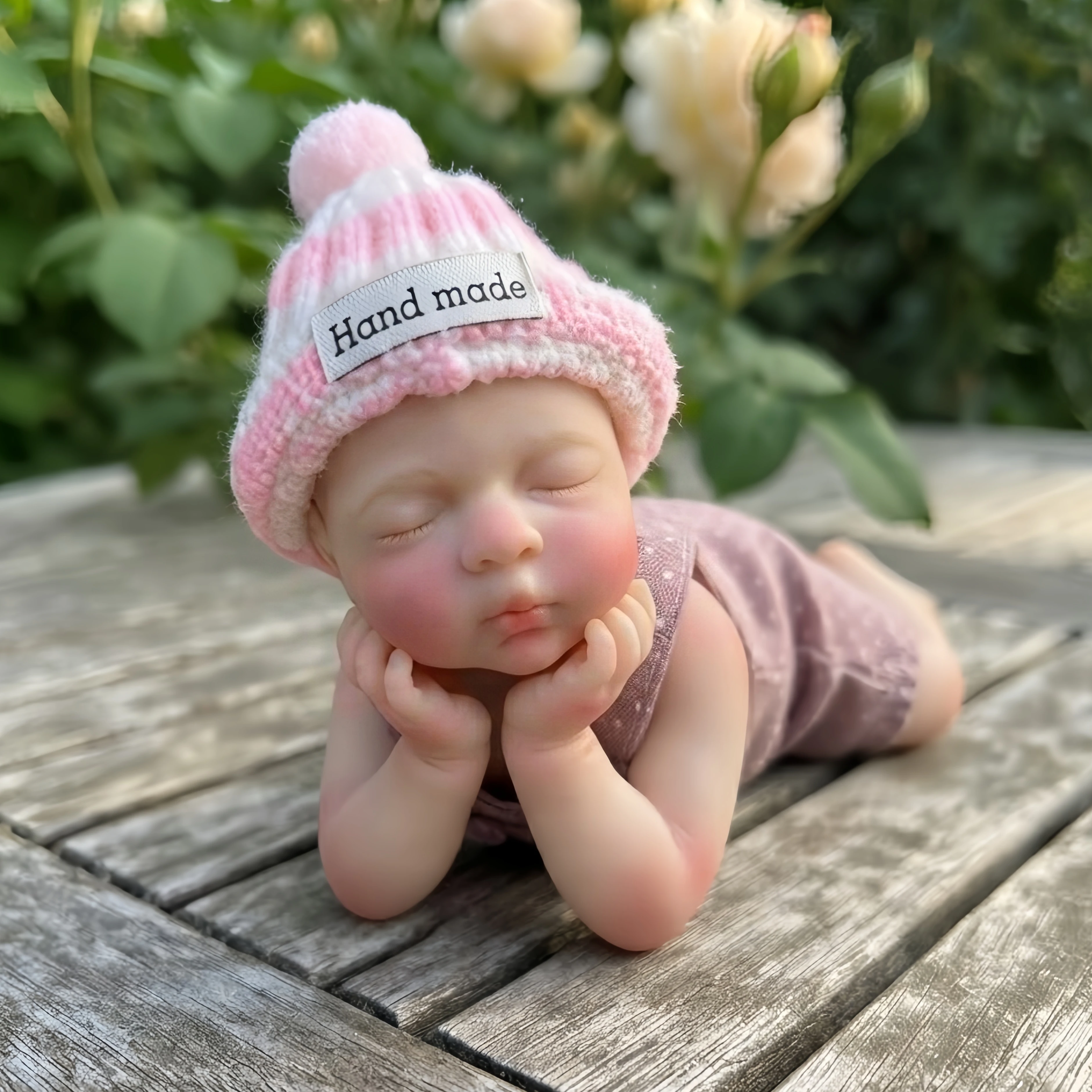 6 Inch/15 cm Cleanable Mini Full Silicone Reborn Doll Luna, Hand Painted Skin, Silky Lifelike Texture, Bebe Reborn De Silicona
