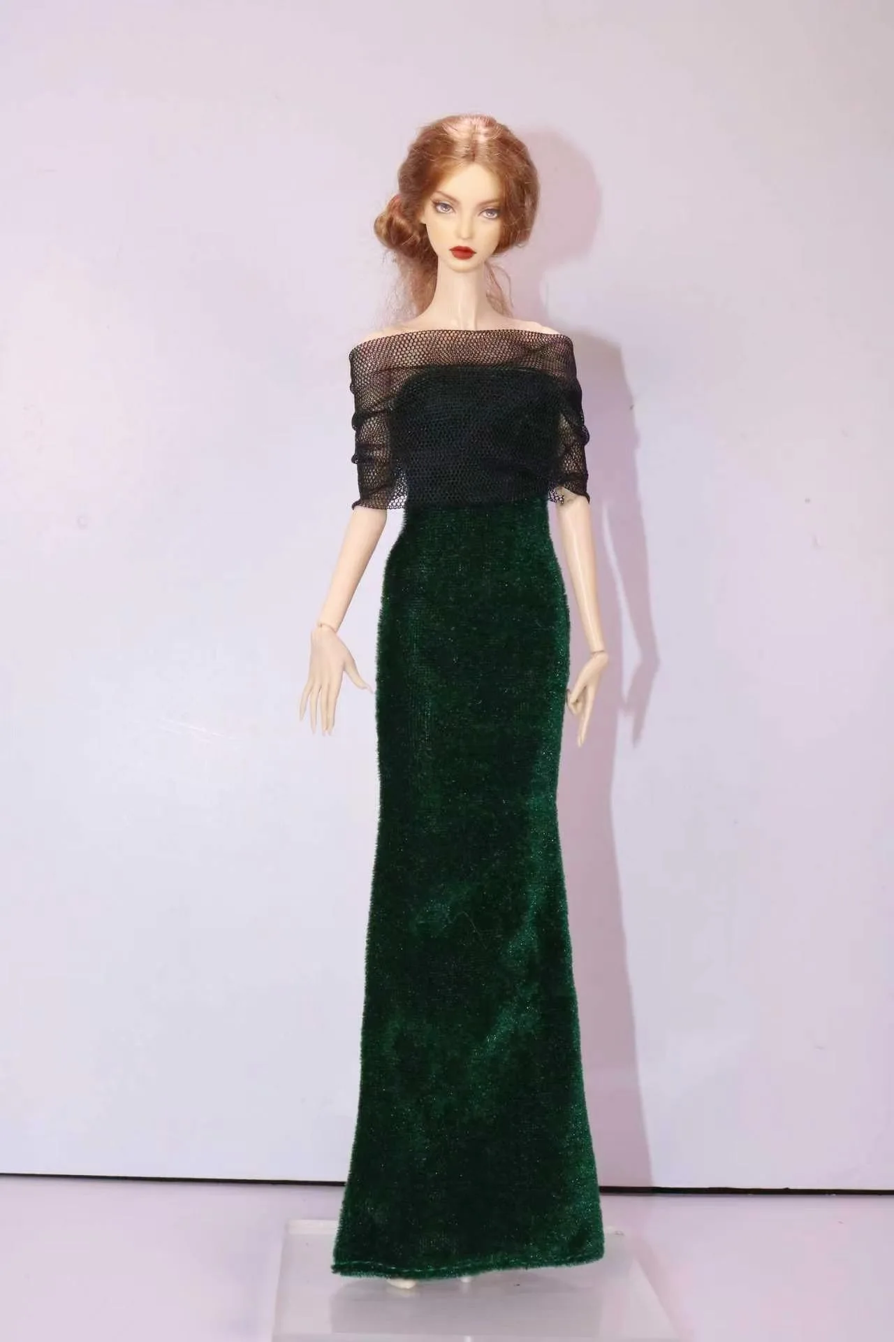 New Style Toy Accessories Gift, Pretty Fitted Mermaid Long Gown Dress for BB FR 1/6 Scale 30cm Dolls