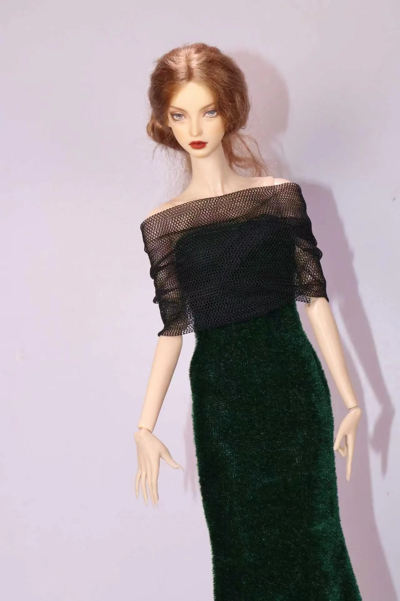 New Style Toy Accessories Gift, Pretty Fitted Mermaid Long Gown Dress for BB FR 1/6 Scale 30cm Dolls