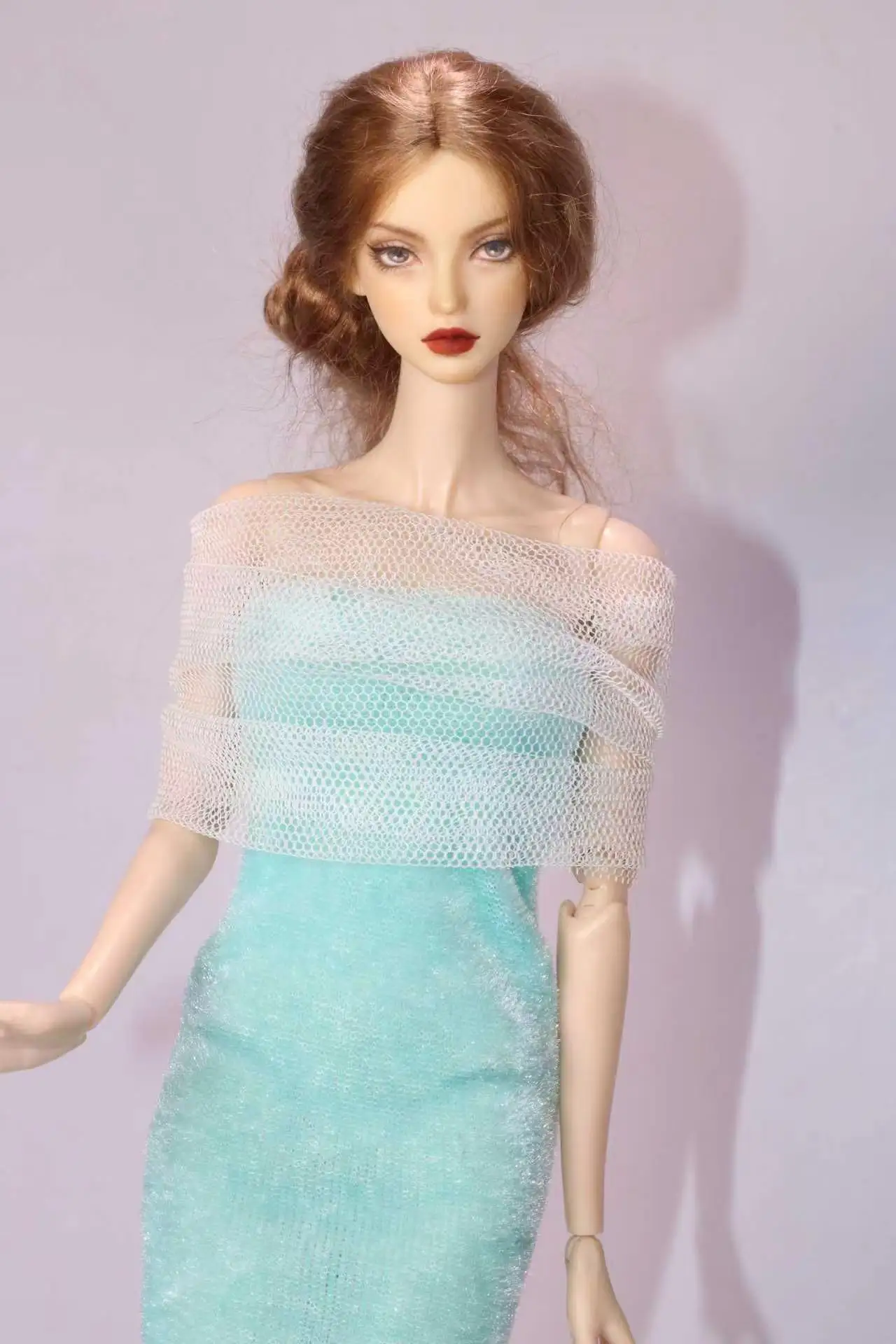 New Style Toy Accessories Gift, Pretty Fitted Mermaid Long Gown Dress for BB FR 1/6 Scale 30cm Dolls
