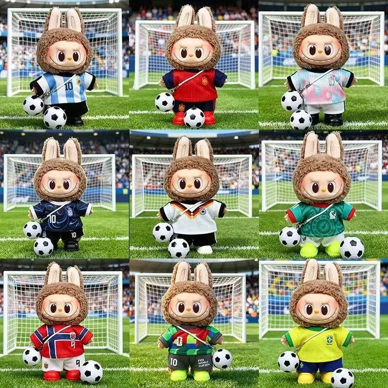 Cute For Labuibu Clothes 15 17cm First Second Generation The Third Generation For Labubu Basketball Football Clothes Cute Doll