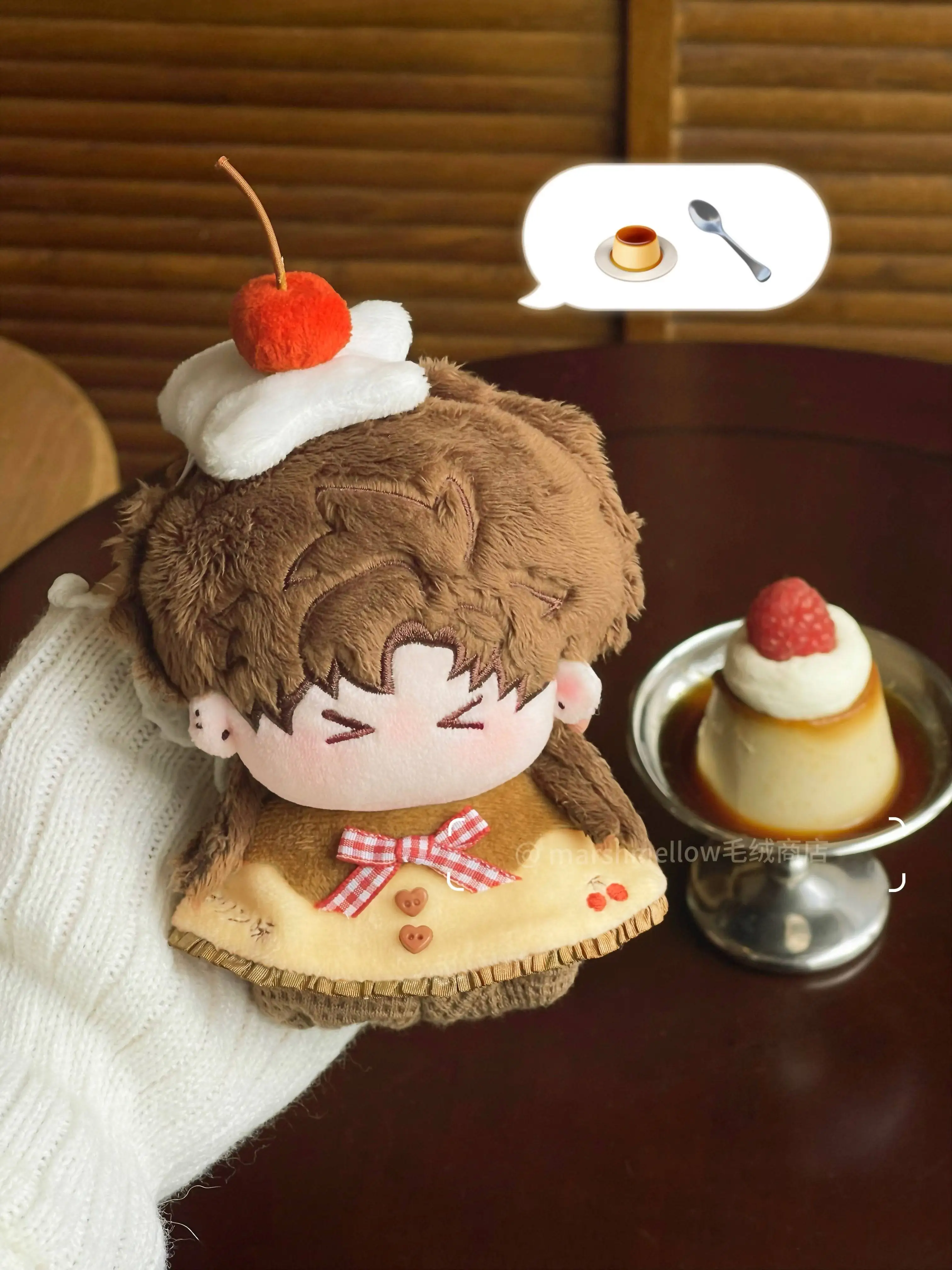 10cm Doll Cloak Cape Outfit Cute Hooded Clothes For Pudding Nunu Sea‑star Body Cotton Plush Doll Costume Accessories