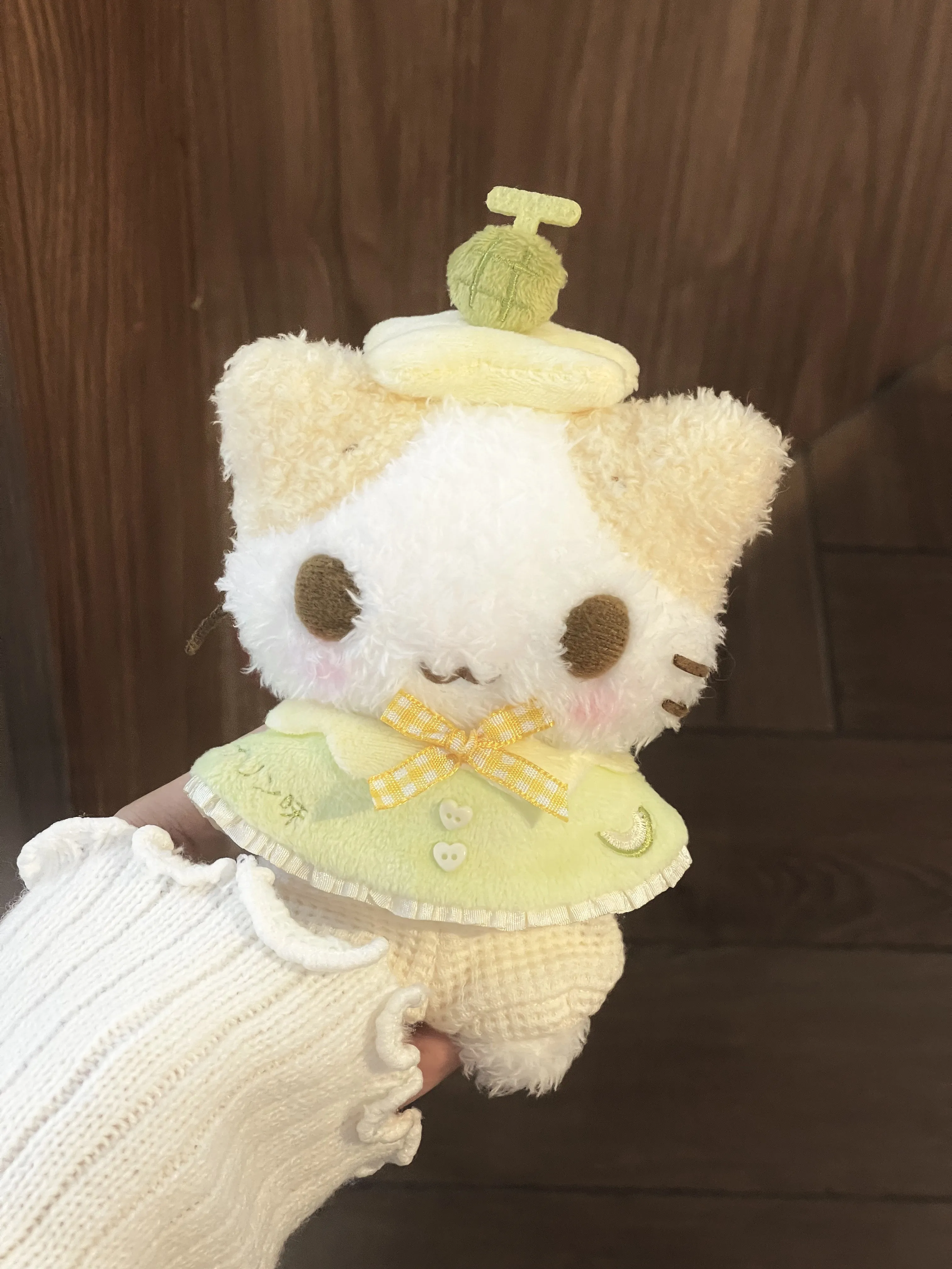10cm Doll Cloak Cape Outfit Cute Hooded Clothes For Pudding Nunu Sea‑star Body Cotton Plush Doll Costume Accessories