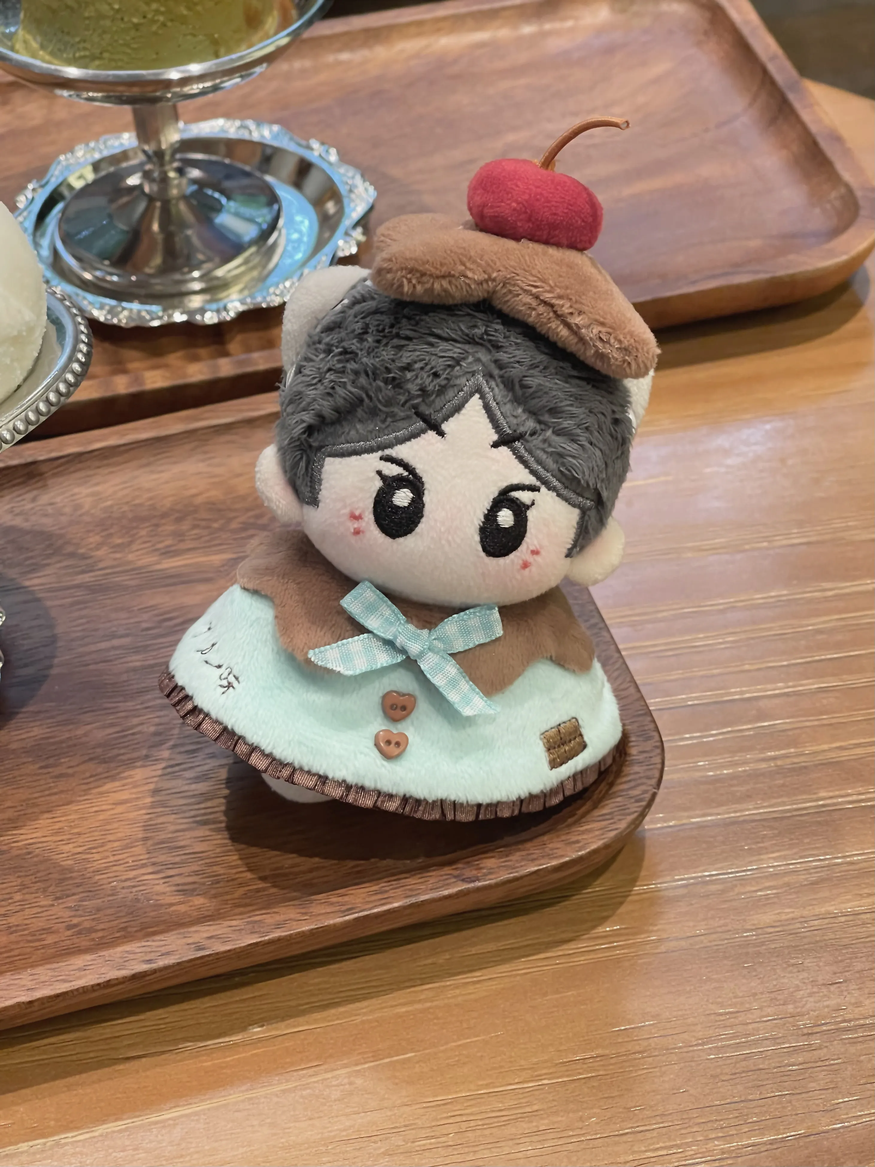 10cm Doll Cloak Cape Outfit Cute Hooded Clothes For Pudding Nunu Sea‑star Body Cotton Plush Doll Costume Accessories