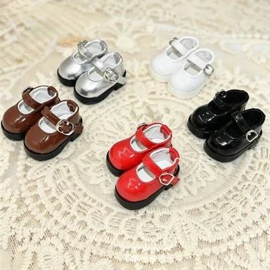 Mini PU Leather Shoes Fit ZSIGA Figure 20cm Cotton Doll 1/6 BJD Doll Formal Shoes Mini Doll Footwear Dress Up  Accessories