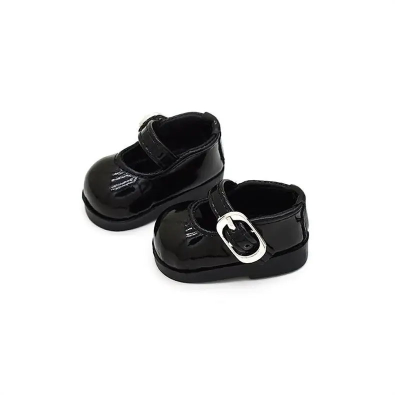 Mini PU Leather Shoes Fit ZSIGA Figure 20cm Cotton Doll 1/6 BJD Doll Formal Shoes Mini Doll Footwear Dress Up  Accessories