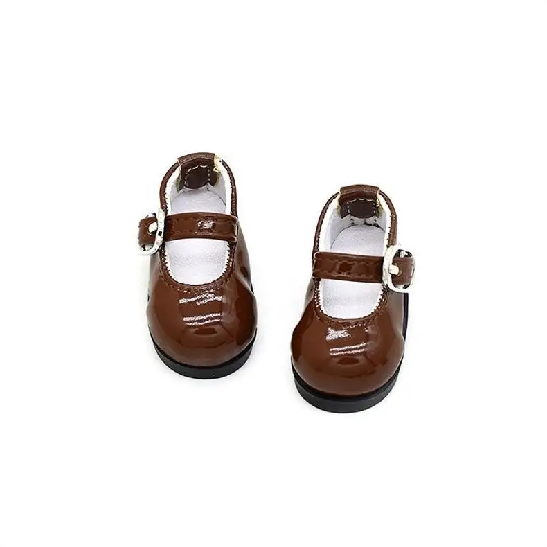 Mini PU Leather Shoes Fit ZSIGA Figure 20cm Cotton Doll 1/6 BJD Doll Formal Shoes Mini Doll Footwear Dress Up  Accessories
